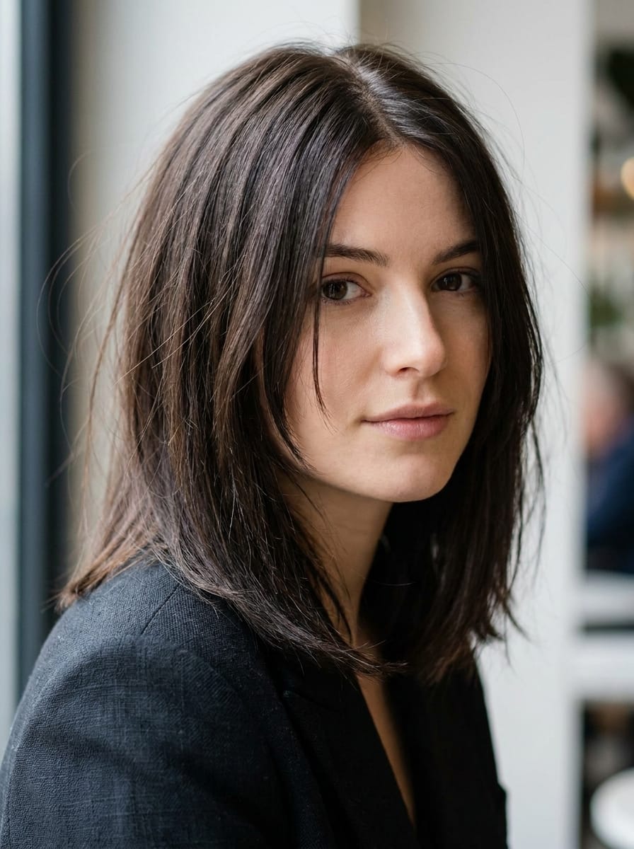Frontstufen für feines Haar - Stufenschnitt vorne mit Face-Framing